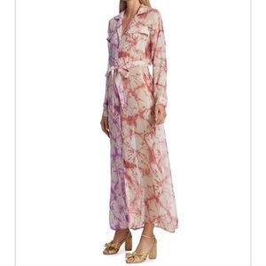 Rococo Sand Ava Tie-Dye Two-Tone Dress, Small